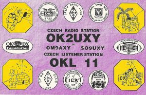 My QSL card, used in 1986 - 2006 revers